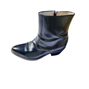 EC Long Haul Western Zippered. BLACK Boots 12W